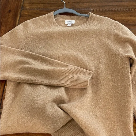 J Crew crew neck sweater extra soft camel tan size M - Picture 11 of 11